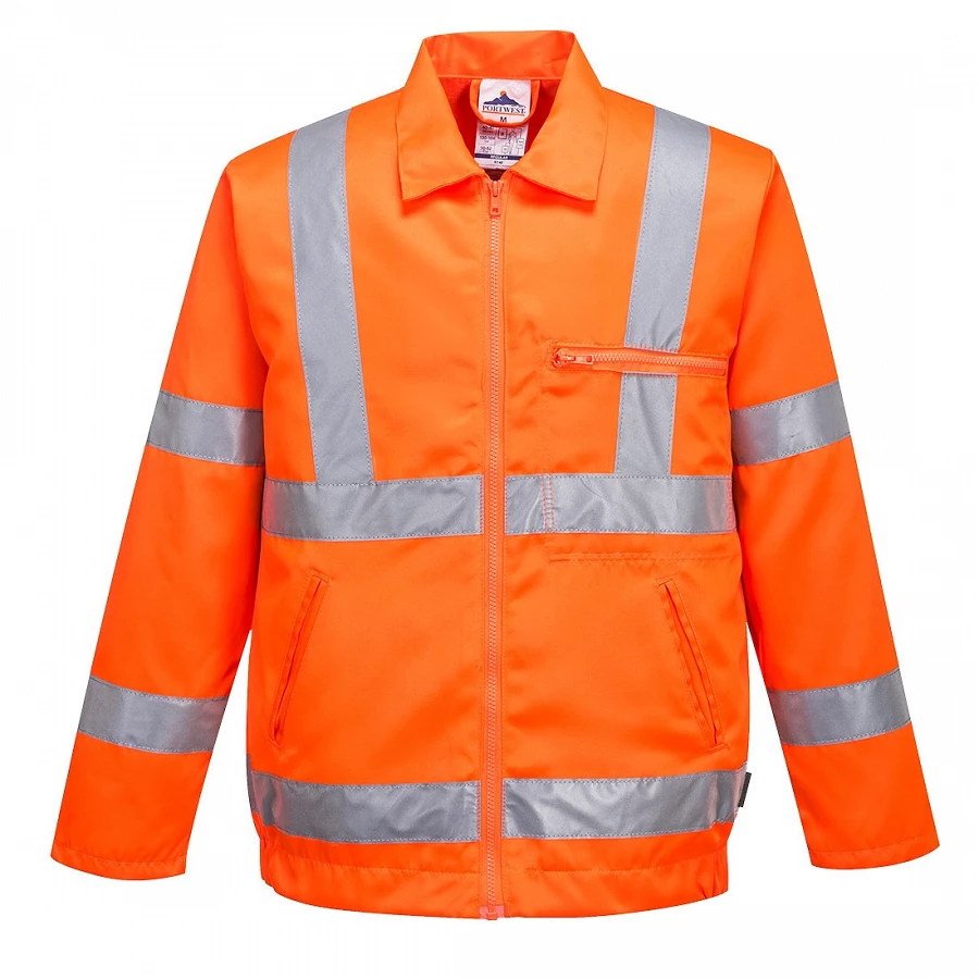 Alta visibilidad impermeable reflectante lluvia invierno chaqueta de  seguridad cálido trabajo mono