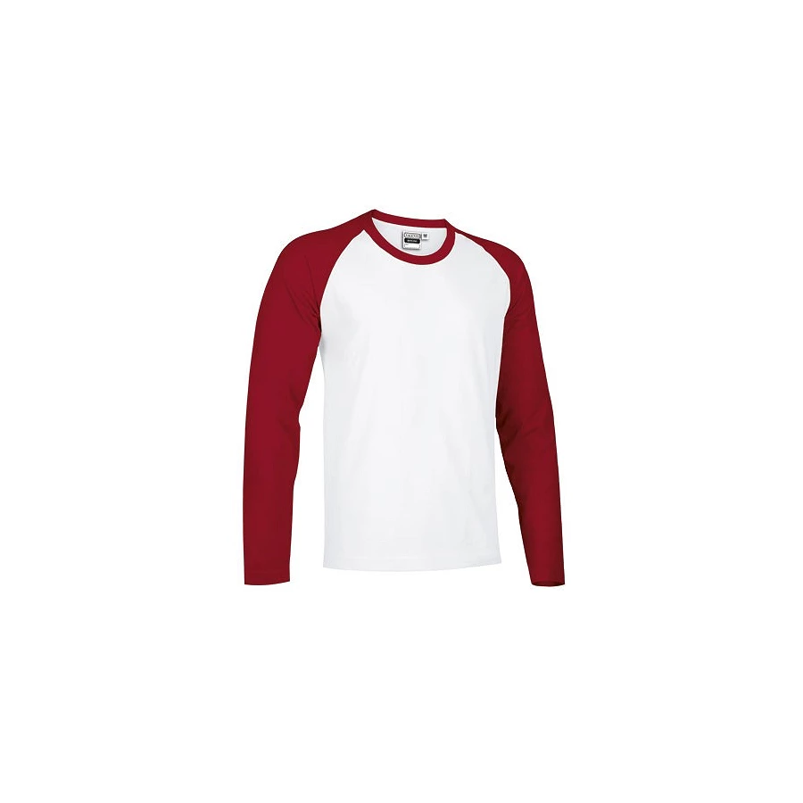 Gildan Camiseta de manga larga para hombre, de algodón, 2 unidades, color  rojo y blanco, talla XL, Rojo/Blanco